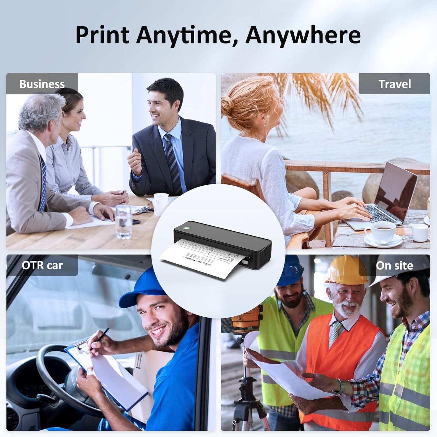 Techessa Mobil Yazıcı – Mürekkepsiz, Taşınabilir ve Pratik Baskı Çözümü - Görsel 6