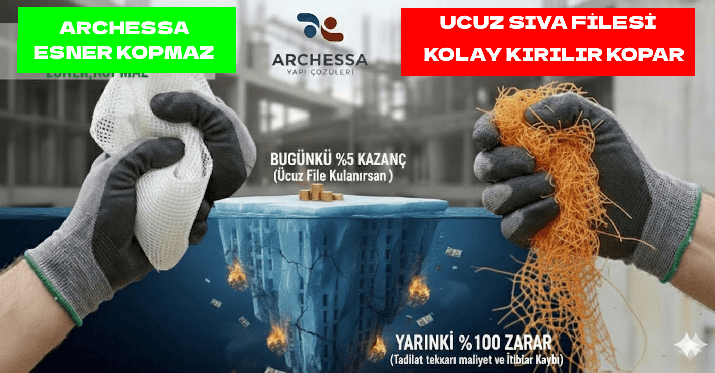 ARCHESSA UZUN ÖMÜRLÜ %100 ALKALİ DİRENÇLİ SIVA FİLESİ (160 g/m2) - Görsel 6