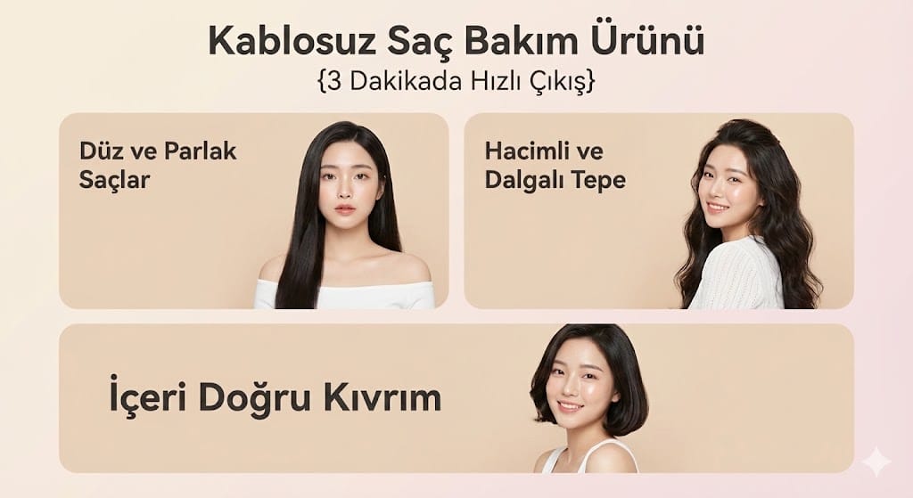 Techessa Hairjet: Kablosuz Saç Düzleştirici (Cep Boy) - Görsel 6